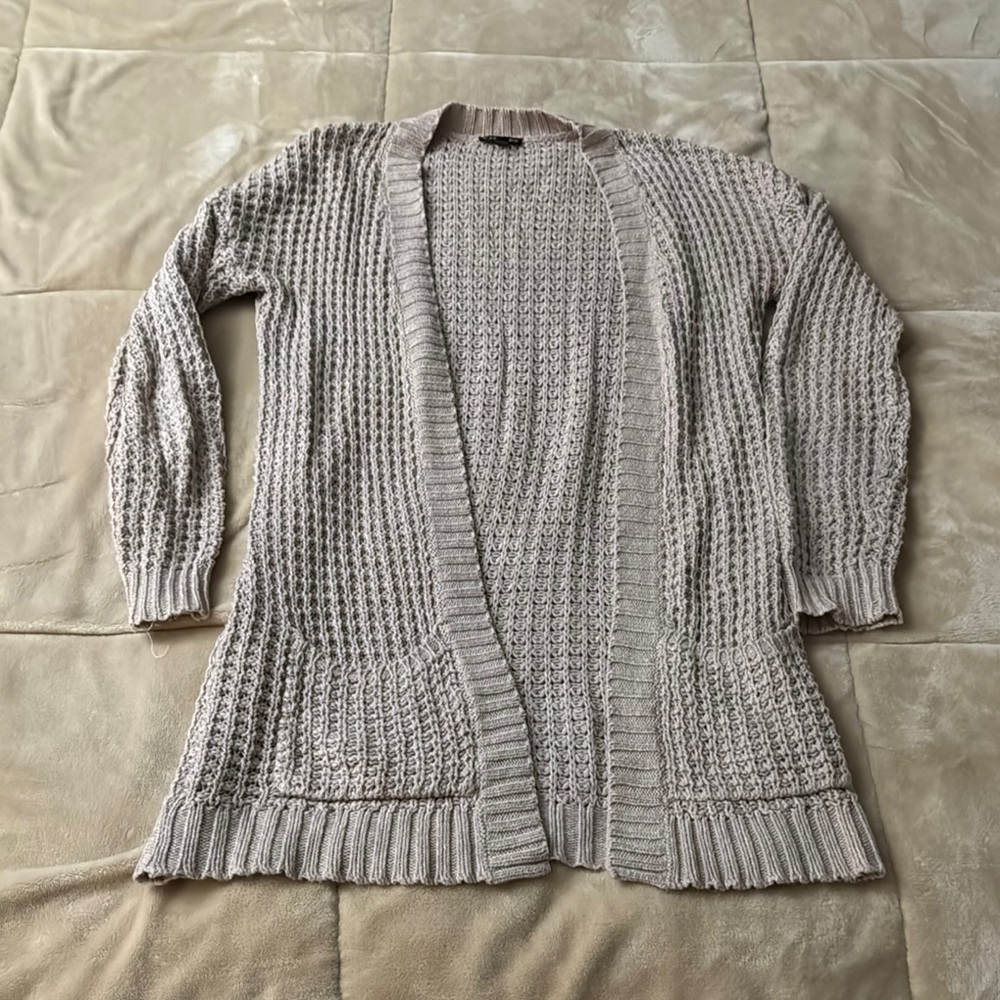 Express Women's Beige Knit Sweater - XS